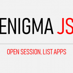 Qlik sense Enigmajs Create, Open session and list apps