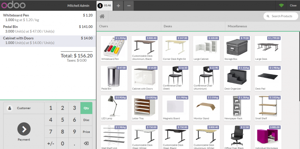 Odoo power bi qlik talend