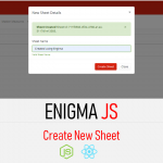 Enigma JS Example Create New Sheet React JS Client