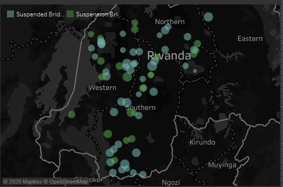 Tableau Map when the country is selected