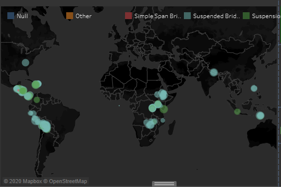 Tableau Map when the no country is selected